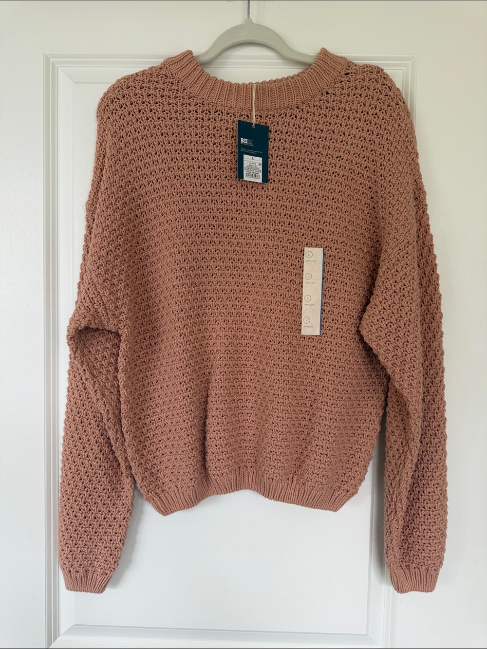 Target Dusty Rose Chunky Crewneck Sweater